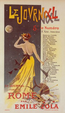 Affiche pour annoncer la publication de "Rome" dans Le Journal., c1899. Creator: Charles Lucas.