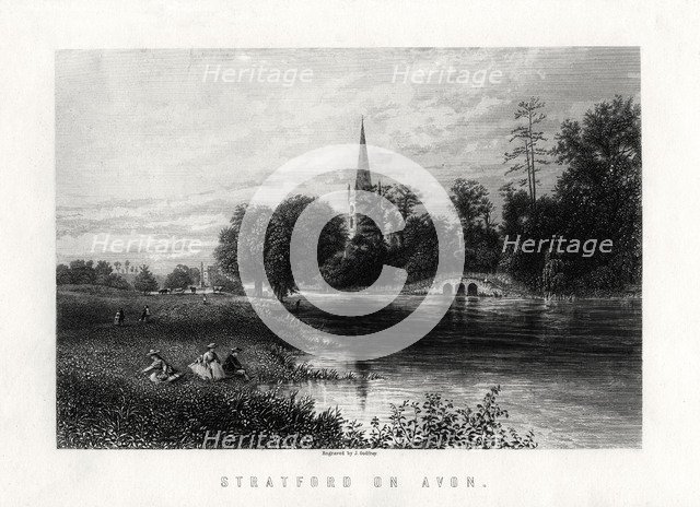 'Stratford on Avon', England, 1883. Artist: J Godfrey