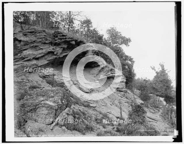 Prophet's Rock Ridge near Tippecanoe battleground, Ind., c1902. Creator: Unknown.