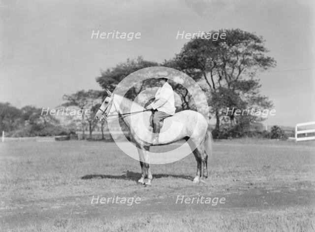Fletcher, Walter D., on horse, 1933 or 1934. Creator: Arnold Genthe.