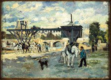 Crane on the Seine at Pont Royal, c1880. Creator: Unknown.