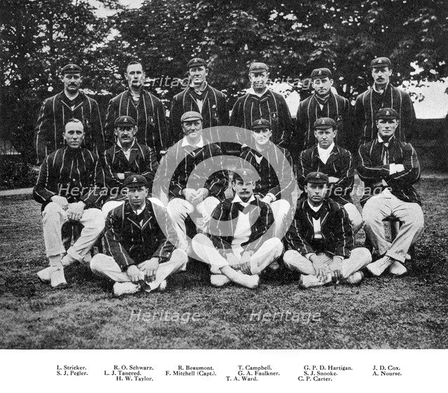 The South African cricket team of 1912. Artist: Unknown