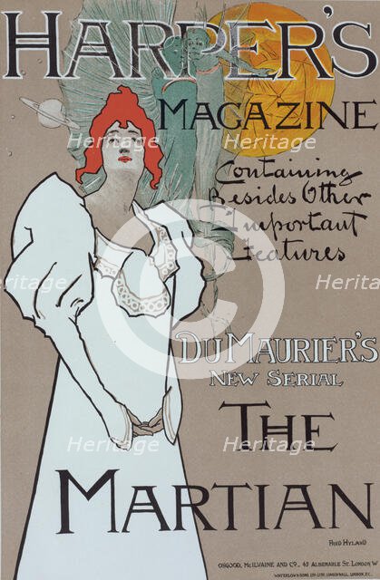 Affiche anglaise pour la Revue "Harper's Magazine", c1898. Creator: Fred Hyland.