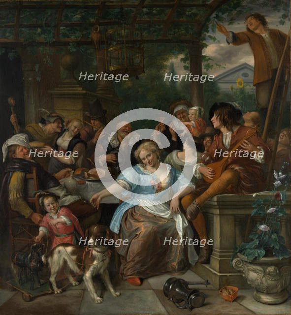 Merry Company on a Terrace, ca. 1670. Creator: Jan Steen.