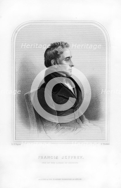 Francis Jeffrey, Lord Jeffrey, Scottish judge and literary critic, (1870).Artist: G Stoddart