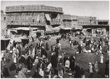 The Suq al Dijaj market, Basra, Iraq, 1925.Artist: A Kerim