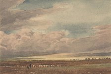 Salisbury Plain with Old Sarum in the Distance, Wiltshire, 1810-62. Creator: William Turner.