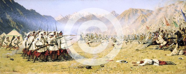 'A Sudden Attack', 1871. Artist: Vasily Vereshchagin