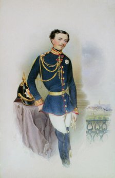 Portrait of Charles III (1823-1854), Duke of Parma, 1852. Creator: Pitner, Franz (1826-1892).