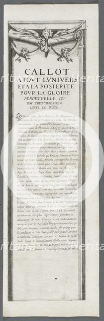 The Siege of La Rochelle: Plate 4, 1628-1630. Creator: Jacques Callot (French, 1592-1635).