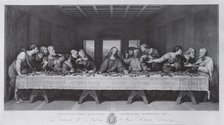The Last Supper, 1800. Creators: Raphael Morghen, Teodoro Matteini.