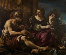 Erminia and the Shepherd, 1619-20.  Creator: Guercino.