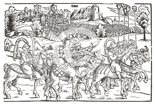 Fragment of a broadside on the Turkish invasion of Hungary. Artist: Schoen, Erhard (1491-1592)