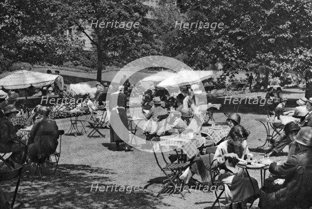 Embankment Gardens, Charing Cross, London, 1926-1927. Artist: Unknown