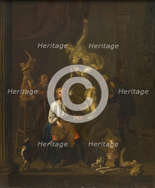 A Sculptor's Studio, 1716. Creator: Pieter Angillis.