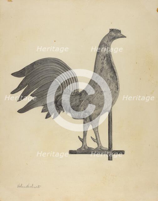 Weather Vane Finial, c. 1938. Creator: Helen Hobart.