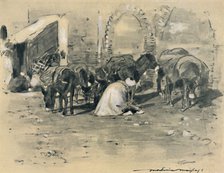 'Street Scene in Tangier', 1903. Creator: Mortimer L Menpes.