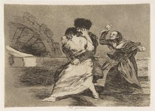 Plate 9 from 'The Disasters of War' (Los Desastres de la Guerra): 'They d..., 1810 (published 1863). Creator: Francisco Goya.