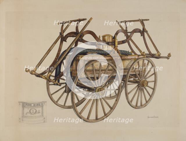 Fire Engine, c. 1938. Creator: H. Langden Brown.