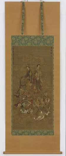 Group of Heavenly Beings, Nanbokucho period, 14th-15th century. Creator: Unknown.