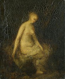 Woman bathing, 1840-1886.  Creator: Hippolyte Michaud.