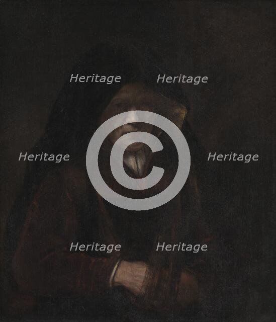 An Old Woman, 1655. Creator: Workshop of Rembrandt.