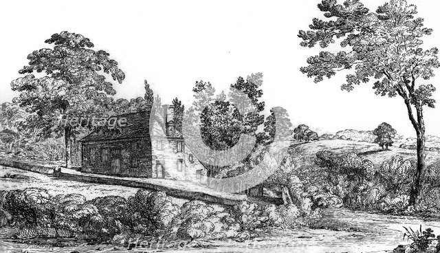 View of Jordaens, the meeting house of the Society of Friends, Buckinghamshire, 1840.Artist: Robert Blemmell Schnebbelie