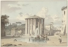 The Temple of Vesta in Rome, c.1809-c.1812. Creator: Josephus Augustus Knip.