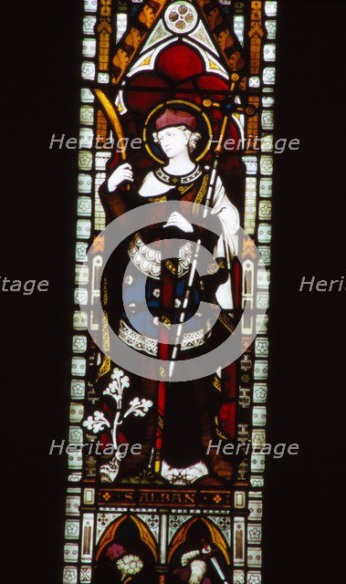 St. Alban in window of North Transept, Hereford Cathedral, 20th century. Artist: CM Dixon.