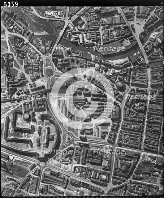 Leeds city centre, West Yorkshire, 28 March 1948. Artist: RAF photographer.