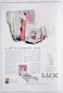 Advert for Lux soap, 1925. Artist: Unknown