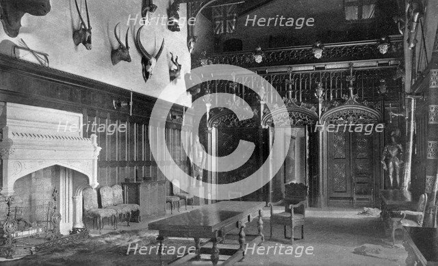 Dining hall, Newstead Abbey, Nottinghamshire, 1924-1926. Artist: Valentine & Sons Ltd