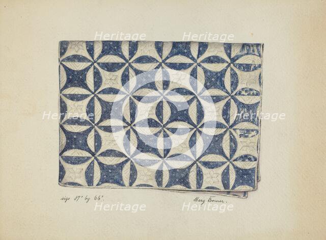 Bedspread, c. 1936. Creator: Mary Berner.