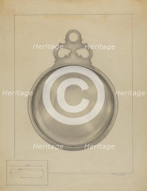 Silver Porringer, c. 1936. Creator: Milton Grubstein.