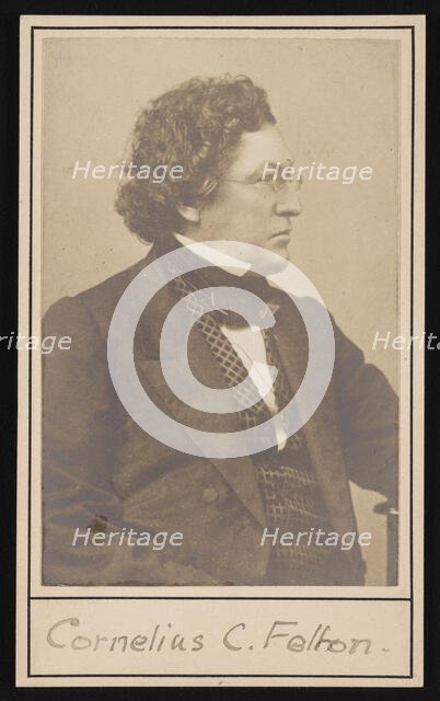 Portrait of Cornelius Conway Felton (1807-1862), Before 1862. Creator: Unknown.