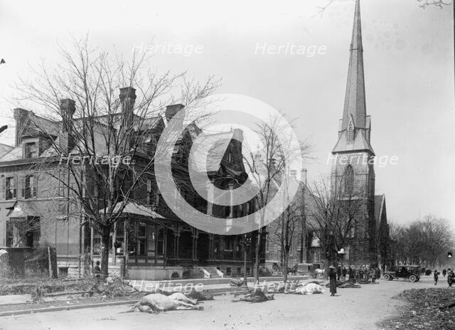 Flood Scenes, Dayton, Ohio, 1913. Creator: Harris & Ewing.