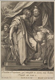 Judith slaying Holofernes, 1705-62. Creator: Johann Georg Bergmuller.