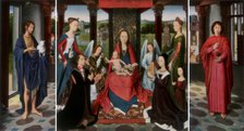 'The Virgin and Child with Saints and Donors (The Donne Triptych)', c1478 (1927).  Creator: Dieric Bouts.