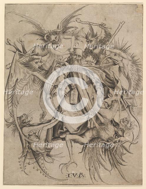 Saint Anthony Tormented by Demons, late 15th century. Creator: Master FVB.