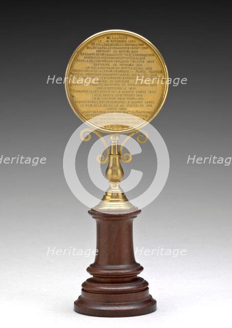 Inscription [reverse], 1860. Creator: Albert-Désiré Barre.