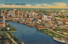 'Aerial View of Tampa, Florida', c1940s. Artist: Unknown.