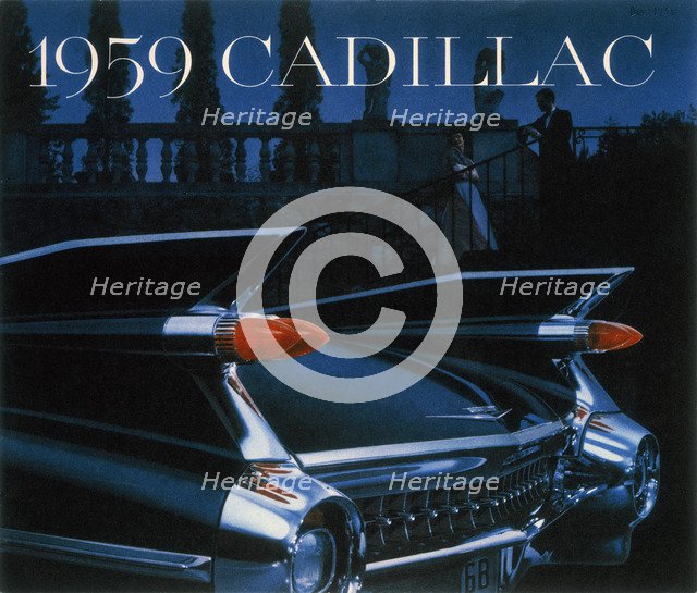 Poster advertising a Cadillac, 1959. Artist: Unknown