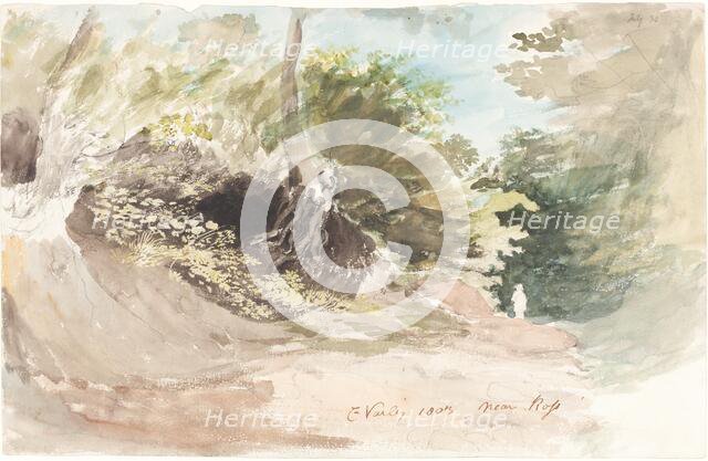 A Wooded Lane near Ross, 1803. Creator: Cornelius Varley.