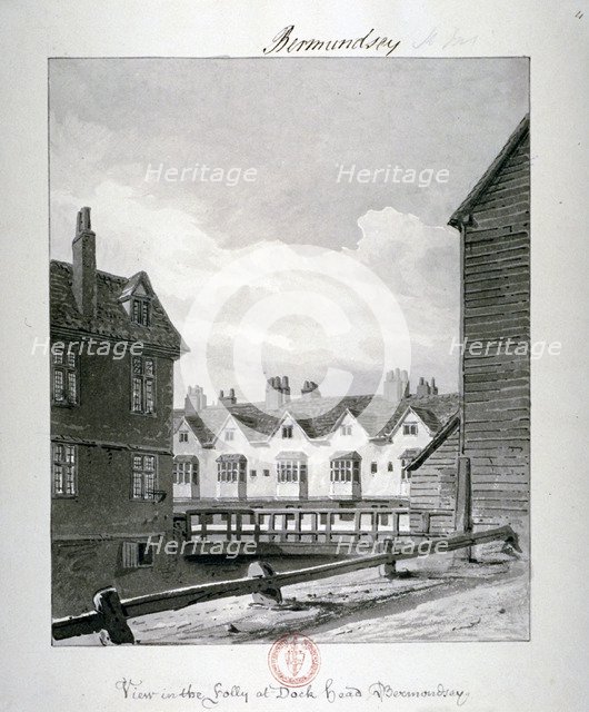 Dockhead Folly, Bermondsey, London, 1820. Artist: John Chessell Buckler