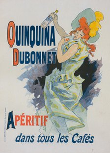 Affiche pour le "Quinquina Dubonnet"., c1896. Creator: Jules Cheret.