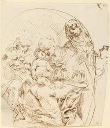 Holy Family with Saint Anne and Female Head in Profile. Creator: Donato Creti.