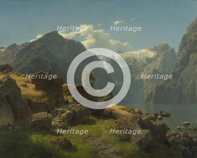 Balestrand, 1848. Creator: Hans Gude.