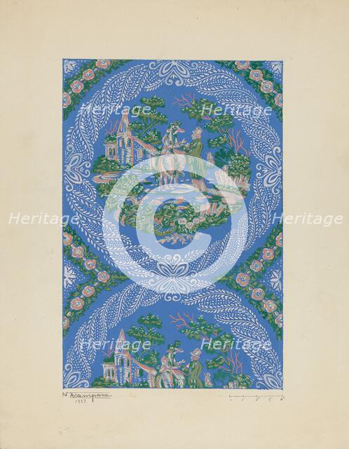 Wall Paper, 1937. Creator: Nicholas Acampora.