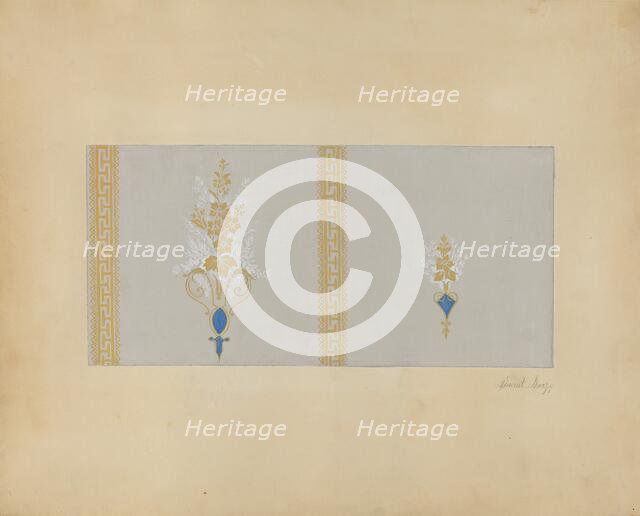 Wall Paper, c. 1937. Creator: Vincent Burzy.