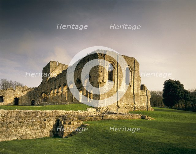 Abbey church from West, Buildwas Abbey, Shropshire, 1990. Artist: Unknown